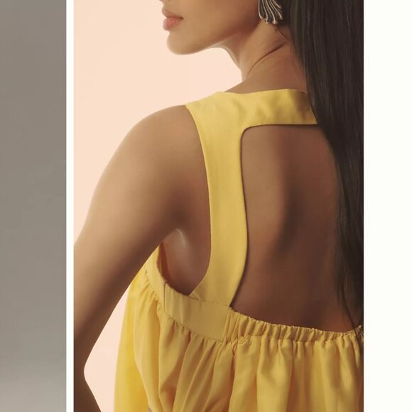 Brand New Pinnacle by Shruti Sancheti Square-Neck Babydoll Maxi Dress - Picture 3 of 9